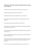 OMGT Chapter 11 Study Guide &vert; Operations Management Review&comma; Key Concepts & Practice Questions