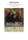 Test Bank for Biology&colon; The Unity and Diversity of Life 15th Edition by Cecie Starr&comma; Ralph Taggart&comma; Chapter 1-48 &vert; All Chapters