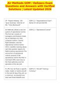 Air Methods GOM &sol; OpSpecs Exam&NewLine;Questions and Answers with Verified&NewLine;Solutions &vert; Latest Updated 2026