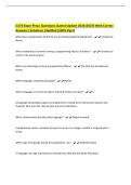D278 Exam Prep&vert; Questions &lpar;Latest Update 2026&vert;2027&rpar; With Correct&NewLine;Answers&vert; Solutions &vert;Verified &lpar;100&percnt; Pass&rpar;