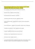 EPA Lead Inspector Risk Assessor Exam&vert; Questions &lpar;Latest Update&NewLine;2026&sol;2027&rpar; With 100&percnt; Correct Answers &vert; Verified