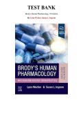 Test Bank for Brody's Human Pharmacology&comma; 7th Edition by Lynn Wecker&comma; Chapter 1-55 &vert; All Chapters