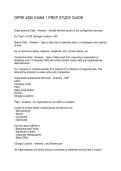 OPRE 4320 EXAM 1 PREP STUDY GUIDE