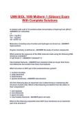 UMN BIOL 1009 Midterm 1 &lpar;Gibson&rpar; Exam With Complete Solutions