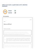 OPRE 4320 EXAM 2 QUESTIONS WITH VERIFIED ANSWERS