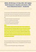 NR 304 Health Assessment I &ndash; NR304 &ndash; Chamberlain University &ndash; 2026&sol;2027 &ndash; Exam 1 V2 Questions and Answers with Detailed Rationales