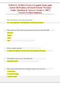 NUR 6111 Advanced Practice Nursing I Exam 2 Study Guide