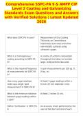 Comprehensive SSPC-PA 9 & AMPP CIP&NewLine;Level 2 Coating and Galvanizing&NewLine;Standards Exam Questions and Answers&NewLine;with Verified Solutions &vert; Latest Updated&NewLine;2026