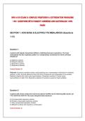 NSG 4100 Exam 3&colon; Complex Perfusion & Oxygenation Problems&NewLine;150&plus; Questions with Correct Answers and Rationales 100&percnt;&NewLine;PASS&excl; 