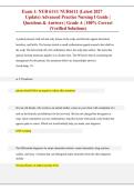 NUR 6111 Advanced Practice Nursing I Exam 1 Study Guide