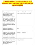 AMPP CIP1 CBT Exam Questions and&NewLine;Answers with Verified Solutions &vert; Latest&NewLine;Updated 2026&NewLine;&NewLine;