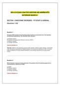 NSG 4100 Exam 2 Practice Questions and Answers with&NewLine;Rationales GRADED A&plus; 