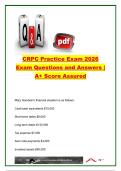 CRPC&reg; Practice Exam 2026 &vert; 65&plus; Exam Questions and Answers &vert; Retirement Planning&comma; Social Security&comma; Estate Planning&comma; Taxation&comma; Investments & Wealth Management Certification