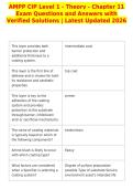 AMPP CIP Level 1 - Theory - Chapter 11&NewLine;Exam Questions and Answers with&NewLine;Verified Solutions &vert; Latest Updated 2026&NewLine;