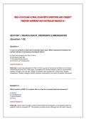 NSG 4100 Exam 4 Final EXAM WITH QUESTIONS AND CORRECT&NewLine;VERIFIED ANSWERS AND RATINALES GRADED A&plus; 