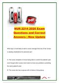 NUR 2214 Nursing Exam 2026 &vert; 250&plus; Exam Questions and Correct Answers &vert; Patient Safety&comma; Pharmacology&comma; Oncology&comma; HIV&comma; Rheumatoid Arthritis&comma; Pediatric Nursing & NCLEX