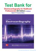 Test Bank for Electrocardiography for Healthcare Professionals 6th Edition by Kathryn Booth and Thomas O'Brien isbn-9781265013479