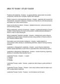 MBA 757 EXAM 1 STUDY GUIDE