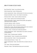 MBA 757 EXAM 2 STUDY GUIDE
