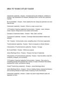 MBA 757 EXAM 3 STUDY GUIDE