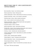MBA757 EXAM 2&comma; MBA 757 - MOD 2 QUESTIONS WITH VERIFIED ANSWERS