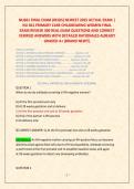 NU661 FINAL EXAM &lpar;REGIS&rpar; NEWEST 2025 ACTUAL EXAM &vert; &NewLine;NU 661 PRIMARY CARE CHILDBEARING WOMEN FINAL  &NewLine;EXAM REVIEW 300 REAL EXAM QUESTIONS AND CORRECT &NewLine;VERIFIED ANSWERS WITH DETAILED RATIONALES ALREADY &NewLine;GRADED A&plus; &lpar;BRAND NEW&excl;&excl;&rpar;