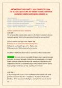OB&sol;MATERNITY HESI LATEST 2024 COMPLETE EXAM &vert;  &NewLine;250 ACTUAL QUESTIONS WITH 100&percnt; CORRECT DETAILED &NewLine;ANSWERS &lpar;VERIFIED ANSWERS&rpar; GRADED A&plus; 