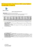 ECG Interpretation Exam Review 2026 &vert; Latest Update &vert; &NewLine;Verified Q&A &vert; Graded A&plus;