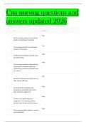 Cna nursing questions and answers updated 2026