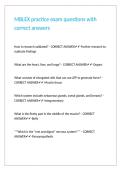 MBLEX practice exam questions with correct answers