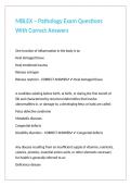 MBLEX &ndash; Pathology Exam Questions With Correct Answers 
