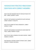 MASSAGE ENVY PRACTICE MBLEX EXAM QUESTIONS WITH CORRECT ANSWERS