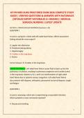 ATI PN MED-SURG PROCTORED EXAM 2026 COMPLETE STUDY &NewLine;GUIDE &vert; VERIFIED QUESTIONS & ANSWERS WITH RATIONALES &NewLine;&lbrack;DETAILED EXPERT RATIONALES A&plus; GRADED&rsqb; &vert; MEDICAL&NewLine;SURGICAL NURSING &vert; LATEST UPDATE 