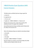 MBLEX Practice Exam Questions With Correct Answers