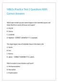 MBLEx Practice Test 2 Questions With Correct Answers 