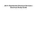 26111 Residential Electrical Services Electrical Study Guide 2025&sol; 2026 100&percnt; Verified With Correct Questions and Answers Complete Residential Electrical Service Systems Wiring Methods Load Calculations Distribution Panels Safety Standards Grounding Bondin