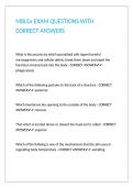 MBLEx EXAM QUESTIONS WITH CORRECT ANSWERS 