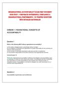 Organizational Accountability Exam Prep Document&NewLine;2026&sol;2027 &vert; Corporate Governance&comma; Compliance &&NewLine;Organizational Performance &vert; 50 Verified Questions&NewLine;with Detailed Rationales 