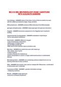 BIO 315 SBU &lpar;MICROBIOLOGY&rpar; EXAM 1 QUESTIONS WITH ACCURATE ANSWERS