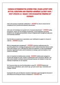 Canada exterminator liCense Core exam latest 2026&NewLine;aCtUal QUestions and VeriFied ansWers &lpar;latest 2026 &sol;&NewLine;2027 Update&rpar; a&plus; grade 100&percnt; gUarantee VeriFied By&NewLine;experts 