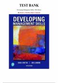 Developing Management Skills&comma; 10th edition &mdash; By David  Whetten & Kim  Cameron &mdash; Complete Test Bank &lpar;Ch&period;1-10&rpar; 