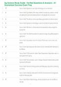 Ag Science Study Guide - Verified Questions & Answers - A&plus; Guaranteed Success Exam Prep