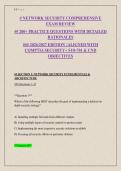 NETWORK SECURITY COMPREHENSIVE EXAM REVIEW &vert; 240&plus; Practice Questions & Rationales &vert; SY0-701 & CND Aligned &vert; 2026&sol;2027 Edition