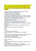 MCA 1 - Cline - Exam 1 Samuel Merritt University MCA 1 - Test &num;1 Inflamation&comma; immune response&comma; infection&comma; fluid & electrolytes&comma; diabetes&comma; delegation Questions With Complete Solutions