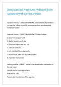Basic Appraisal Procedures Mckissock Exam Questions With Correct Answers 