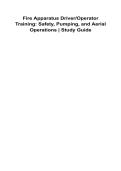 Fire Apparatus Driver-Operator Training&colon; Safety&comma; Pumping&comma; and Aerial Operations Study Guide &vert; 2026 Update
