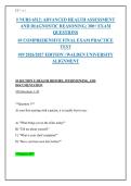 NURS 6512 ADVANCED HEALTH ASSESSMENT &vert; 315&plus; Exam Questions & Rationales &vert; Final Exam Practice Test &vert; Walden 2026&sol;2027