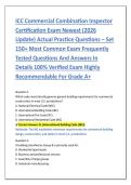 ICC Commercial Combination Inspector &NewLine;Certification Exam Newest &lpar;2026 &NewLine;Update&rpar; Actual Practice Questions &ndash; Set &NewLine;150&plus; Most Common Exam Frequently &NewLine;Tested Questions And Answers In &NewLine;Details 100&percnt; Verified Exam Highly &NewLine;Recommendable For Grade A&plus;
