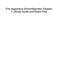 Fire Apparatus Driver-Operator Chapter 7 Study Guide and Exam Prep &vert; 2026 Update