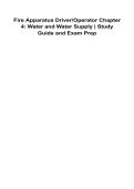 Fire Apparatus Driver-Operator Chapter 4&colon; Water and Water Supply Study Guide and Exam Prep &vert; 2026 Update